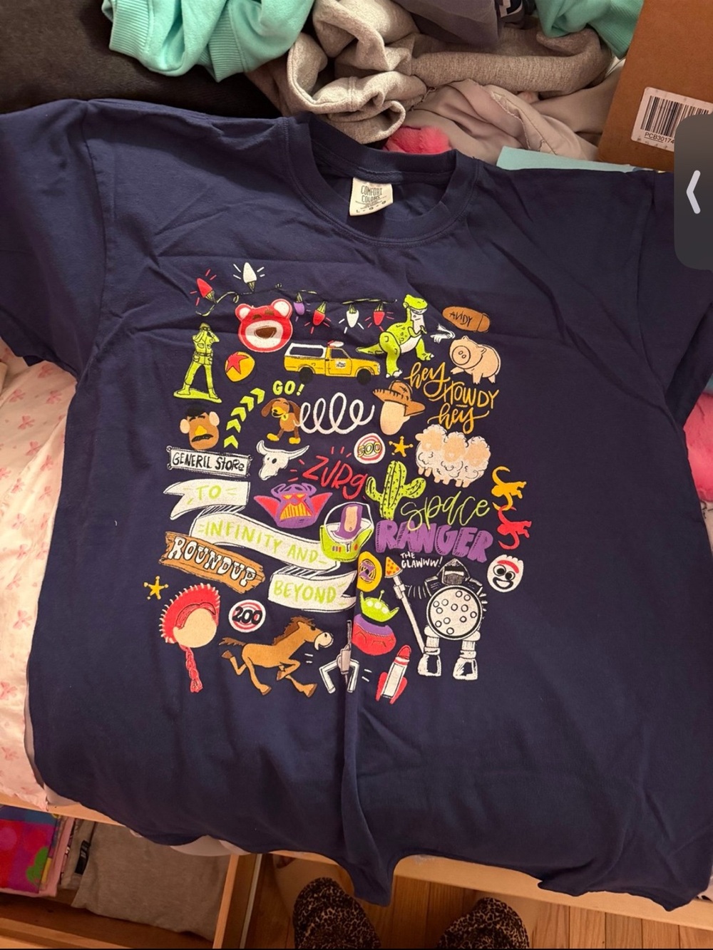 Navy Blue Graphic Toy Story  T‑Shirt